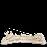 0034458 Кость. Скульптура "Северное сияние" рог лося  Авт. работа