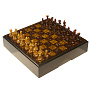 Шахматы с янтарными фигурами 30х30 см, фотография 1. Интернет-магазин ЛАВКА ПОДАРКОВ