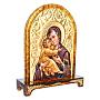 Икона янтарная "Владимирская Божья Матерь" 19х25 см, фотография 2. Интернет-магазин ЛАВКА ПОДАРКОВ