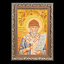 Картина янтарная "Икона Спиридон Тримифунтский" 30 х 40 см, фотография 3. Интернет-магазин ЛАВКА ПОДАРКОВ