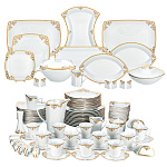 Чайно-столовый сервиз "Кассиопея золото" 105 предметов