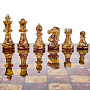 Шахматы с инкрустацией и фигурами из янтаря "Камелот" 45х45 см, фотография 2. Интернет-магазин ЛАВКА ПОДАРКОВ