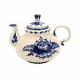 Самовар фарфоровый электрический 2л "Летняя фантазия" с сервизом 6 персон. Гжель, фотография 4. Интернет-магазин ЛАВКА ПОДАРКОВ