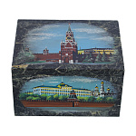 Шкатулка из натурального камня "Кремль"