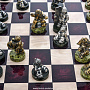 Шахматный ларец с фигурами из бронзы "Спорт" 48х48 см, фотография 7. Интернет-магазин ЛАВКА ПОДАРКОВ