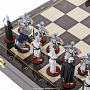 Шахматный ларец с оловянными фигурами "Ледовое побоище" 37х37 см, фотография 10. Интернет-магазин ЛАВКА ПОДАРКОВ