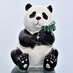 0023748 Традиции ФАБЕРЖЕ Сувенир-ШКАТУЛКА "ПАНДА с бамбуком" В14-12