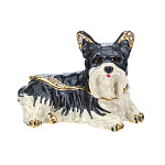 0025597 Традиции ФАБЕРЖЕ Сувенир-ШКАТУЛКА "СОБАЧКА ШПИЦ" В09-9