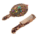 Набор с зеркалом и расческой "Павлин"