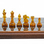 Шахматы с янтарными фигурами 28х28 см, фотография 2. Интернет-магазин ЛАВКА ПОДАРКОВ