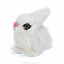 Игрушка из меха "Белый пушистый кролик", фотография 4. Интернет-магазин ЛАВКА ПОДАРКОВ