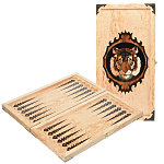 0060122/42*21см Кар.береза НАРДЫ МАЛЫЕ ДОРОЖНЫЕ "Тигр"с инкрустацией