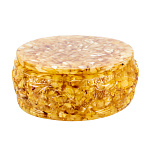 0061064/7*6см Янтарь Шкатулка овальная  МИНИ(янтарь, заливка)