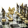 Шахматы из камня с бронзовыми фигурами "Русские" 36х36 см, фотография 4. Интернет-магазин ЛАВКА ПОДАРКОВ