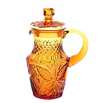 0056266/SN/1907330/ Хрусталь Кувшин с крышкой"Советский" пр рис h192 d 118  v 950ml, С7455