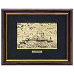  /25*32см Офорт черно-белый "Морской пейзаж 2"  