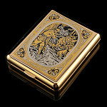 0040030 Златоуст Портсигар "ОХОТА"