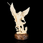 Скульптура из бивня мамонта "Архангел Михаил", фотография 1. Интернет-магазин ЛАВКА ПОДАРКОВ