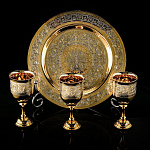 0049493 Златоуст Набор (блюдо 210, 3 рюмки бол.) NAW - 3654