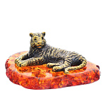 0047634/433 Сувенир Тигр лежащий Сувенир (коньячный)