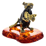 0047037/828 Сувенир Мышь Крыс с долькой сыра Сувенир (коньячный)