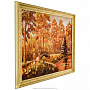 Картина янтарная "Осенний мостик" 60х40 см, фотография 6. Интернет-магазин ЛАВКА ПОДАРКОВ