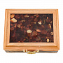 Шкатулка с янтарными вставками, фотография 2. Интернет-магазин ЛАВКА ПОДАРКОВ