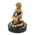 0069782 Микляихское литье Статуэтка НХПР "ЗНАК ЗОДИАКА ВОДОЛЕЙ"  Р-34 (камень)