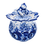 0010281 Гжель Медовница "Бутон" Авт.Черновы Л.и В 