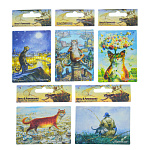 0071123 Сувенир НАБОР МАГНИТОВ 5 шт. Авт.РУМЯНЦЕВА "КОТЫ"