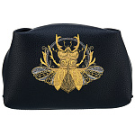 -2090000011203 Косметичка кожа иск Мод 1037 Рис 2874 А разм 11,5*22*9 /кожа иск синяя /7.4.64/