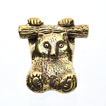 0042104 Микляихское литье Статуэтка "МИШКА НА ВЕТКЕ" Ж-152