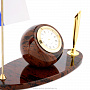 Настольный набор из натурального камня с часами и флагштоком, фотография 3. Интернет-магазин ЛАВКА ПОДАРКОВ