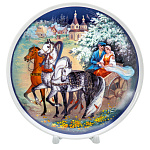 11084 Коллекционная тарелка 19см Времена года. Русская тройка. "Весна" 