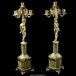 0023491/ФР Златоуст Набор канделябров "АДАМ И ЕВА", Змеевик , в П/У(6004)