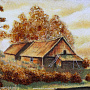 Янтарная картина "Дома у воды" 37х47 см, фотография 3. Интернет-магазин ЛАВКА ПОДАРКОВ