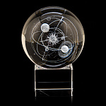 Лазерная графика. Шар "Солнечная система"