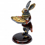 Скульптура из янтаря и бронзы "Кролик. Живи по-царски", фотография 1. Интернет-магазин ЛАВКА ПОДАРКОВ