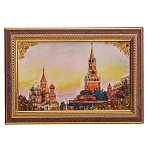 Картина янтарная "Москва" 15х24 см