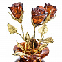 Янтарная композиция "Букет роз в вазе", фотография 7. Интернет-магазин ЛАВКА ПОДАРКОВ