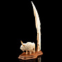 Скульптура из бивня мамонта и кости "Бык", фотография 3. Интернет-магазин ЛАВКА ПОДАРКОВ