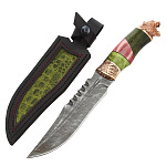 0053935  Оружие сувенирное Нож "МЕДВЕДЬ" дамаск в шкатулке