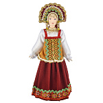 0029761 Кукла "Девушка в стилизованном русском костюме" (1101)