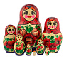 Матрешка "Традиционная" 8 мест, фотография 4. Интернет-магазин ЛАВКА ПОДАРКОВ