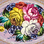 Поднос с авторской росписью "Цветы" 30х23 см, фотография 1. Интернет-магазин ЛАВКА ПОДАРКОВ