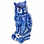 Скульптура "Сова на книге". Гжель, фотография 1. Интернет-магазин ЛАВКА ПОДАРКОВ