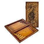 Нарды янтарные "Драконы" 60х30 см