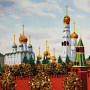 Картина янтарная "Москва. Кремль" 30х40 см, фотография 1. Интернет-магазин ЛАВКА ПОДАРКОВ