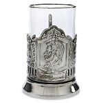 0036751 Подстаканник никелированный "ПУШКИН" ПРЕЗЕНТ