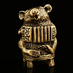 0019203 Бронза НАПЕРСТОК "Мышь с баяном" 2,6*2,4*4,3см (93720)